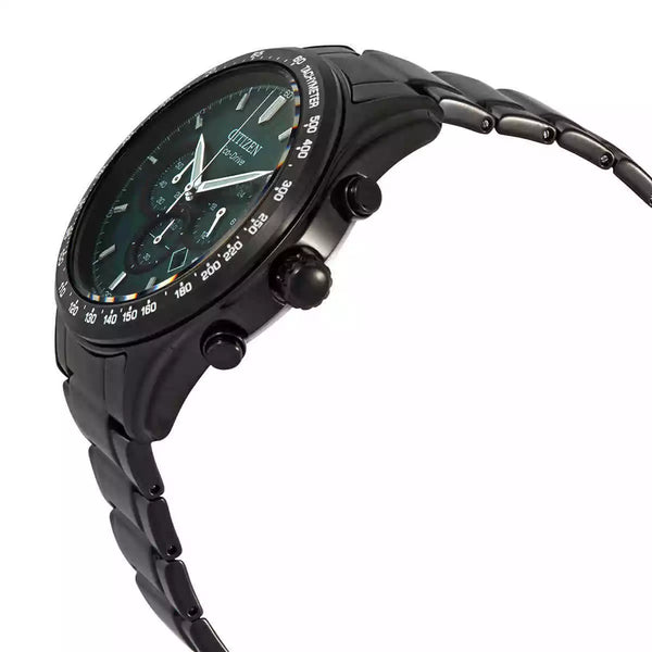 CITIZEN メンズ　Eco-Drive Citizen Eco-Drive Chronograph Green Dial Men's Watch CA4455-86X