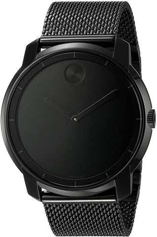 Movado Bold Black Mesh Men 3600261
