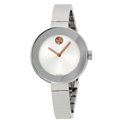 Movado Bold Silver Dial Stainless Steel Ladies Watch 3600194 - Free Shipping -  Promenade Watches - 1