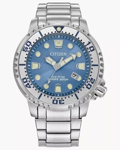 Citizen Promaster Dive Eco-Drive Light Blue Dial Men's Watch BN0165-55L